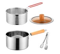 Fryer Pot - Non Stick Pan | Pot Friggitore | Cucina Põt Fryeŕ Con Cestino | Pentole Per Colture Ad Olio Da Pranzo Da Pranzo Fritte Francese Gamberetti Di Gamberetti Multifunzionali Gadget Da Cucina Mu