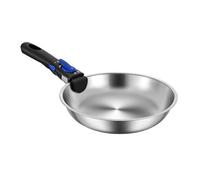 Frying Pan Nonstick, Stainless Steel Skillet, Portable Cookware Detachable Handle, Non Stick Pan for Easy Cooking and Storage, RV Kitchen Camping Outdoor Use, 10.24 inches