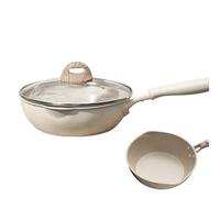 Frying Pan Nonstick With Lid - Nonstick Skillet | Deep Frying Pan | Omelette Pan Frying Skillet Non Stick,Versatile Kitchen Cooking System Accessories For Restaurant Outdoor Dorm