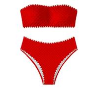 Fryloo Costume da Bagno Donna A Una Spalla Un Pezzo, Stella di Mare Abbellito Monokini con Finitura Nera, Costumi Eleganti per La Spiaggia PisChina Estate
