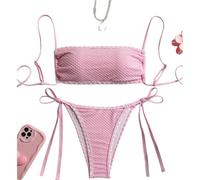 Fryloo Costume da Bagno Donna A Una Spalla Un Pezzo, Stella di Mare Abbellito Monokini con Finitura Nera, Costumi Eleganti per La Spiaggia PisChina Estate