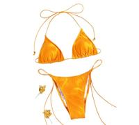 Fryloo Costume Mini Bikini Sexy A Triangolo da Donna - Bagno Micro Perizoma in Due Pezzi per Spiaggia, Piscina, Vacanze Estive-og1-l
