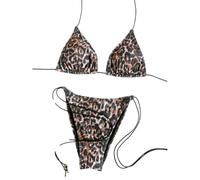 Fryloo Costume Mini Bikini Sexy A Triangolo da Donna - Bagno Micro Perizoma in Due Pezzi per Spiaggia, Piscina, Vacanze Estive-lp1-l
