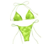 Fryloo Costume Mini Bikini Sexy A Triangolo da Donna - Bagno Micro Perizoma in Due Pezzi per Spiaggia, Piscina, Vacanze Estive-gn2-l
