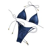 Fryloo Costume Mini Bikini Sexy A Triangolo da Donna - Bagno Micro Perizoma in Due Pezzi per Spiaggia, Piscina, Vacanze Estive-bu2-s