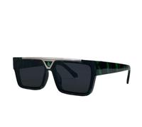 Fryloo Occhiali da Sole,Occhiali Sole polarizzati Quadrati Oversized Uomini, Punk Uv400 Ombre All'aperto