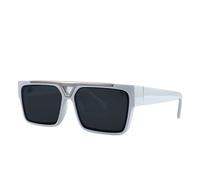 Fryloo Occhiali da Sole,Occhiali Sole polarizzati Quadrati Oversized Uomini, Punk Uv400 Ombre All'aperto