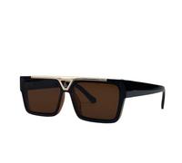 Fryloo Occhiali da Sole,Occhiali Sole polarizzati Quadrati Oversized Uomini, Punk Uv400 Ombre All'aperto