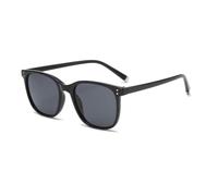 Fryloo Occhiali da Sole,Occhiali Sole polarizzati Retro Quadrato Trasparente Cornice Unisex Uv400 Ombra di Viaggio All'aperto