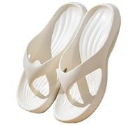 Fryloo Pantofole Unisex Wave Arc Support Flip Flops, Cloud Foam Cushioned Sandals, Anti-slip One-piece Eva Summer Beach Indoor Outdoor Scarpe-bianco-36-37