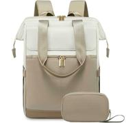 Fryloo Zaino Compatto in Stile Coreano per Studenti alla Moda Pendolare Leggero Sacca da E Spaziosa Daypack Donne Uomini-Cachi