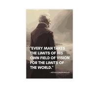 FrySky Arthur Schopenhauer - Poster su tela, stile classico, stile celebrità, decorazione artistica da parete, per soggiorno, camera da letto, senza cornice, 30 x 45 cm