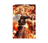 FrySky Kyojuro, poster su tela di Rengoku Demon Slayer, 3 poster su tela, decorazione artistica da parete per soggiorno, camera da letto, senza cornice, 30 x 45 cm