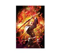FrySky Kyojuro, poster su tela di Rengoku Demon Slayer, decorazione artistica da parete per soggiorno, camera da letto, senza cornice, 30 x 45 cm