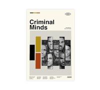 FrySky Poster del film Criminal Minds, 1 poster su tela, decorazione artistica da parete per soggiorno e camera da letto, senza cornice, 20 x 30 cm