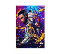 FrySky Poster su tela con giocatore di basket Stephen Curry 17, decorazione artistica da parete per soggiorno e camera da letto, senza cornice, 40 x 60 cm