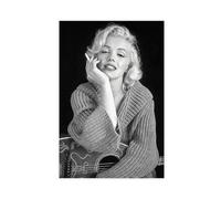 FrySky Poster su tela con Marilyn Monroe 39, decorazione per camera da letto, sport, ufficio, camera da letto, regalo, senza cornice, 40 x 60 cm