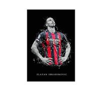 FrySky Zlatan Ibrahimovic - Poster su tela con superstar del calcio, decorazione per camera da letto, ufficio, stanza, regalo, senza cornice, 30 x 45 cm