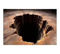 FRYSKYO Zerbino con Illusione visiva, tappeti 3D, Illusione Ottica, tappetini Antiscivolo, Tappeto Che Sembra Un Buco nel Pavimento, for Ingresso, Cucina, Bagno, Ingresso(40CMx60CM)