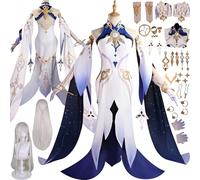 FRYWORK Genshin Impact Istaroth Cosplay Costume Vestito Personaggio del Gioco Uniforme Set Completo Halloween Festa Carnevale Dress Up Suit con Parrucca Copricapo per Donne (S)