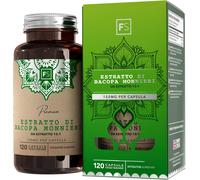 FS Bacopa Monnieri | 120 Brahmi Capsule - 500Mg per Dose | Estratto Di Bacopa Mo
