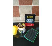 FS shop Detergente Universale 700g (1pz) e Panno in Carbonio 3 Panni 38x50 e 1 18x14(1pz)