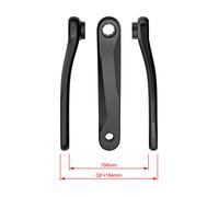 FSA, 165 mm, Pedivelle CK-/745/IS/GEN4, Unisex Adulto, Nero