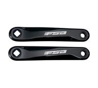 Pedivelle in Alluminio Nero 175mm per Yamaha JIS, Forgiate AL6061/T6