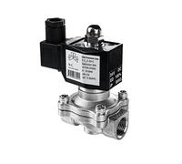 FSA Elettrovalvola in Acciaio Inox 304 1/2" 24V DC 0-10 bar Viton normalmente chiusa