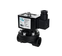 FSA Elettrovalvola in PA6 di Plastica 1/2" 12V DC 0-6 bar NBR normalmente chiusa
