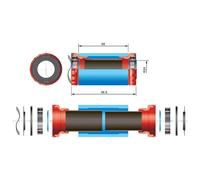 Movimento centrale fsa megaexo sl k 68 73 mm