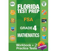 Fsa Test Prep Team FSA Test Pre Florida Test Prep FSA Grade 4 Mathe (Tascabile)