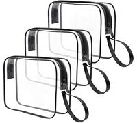 Fsahiuf Reisenthel Beautycase, beauty case trasparente, con chiusura lampo, per articoli da toeletta da viaggio, donne e uomini