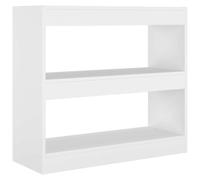 fsahslih Libreria bianca, 80 x 30 x 72 cm, divisorio in legno | Scaffale versatile dal design semplice per soggiorno e corridoio, con struttura stabile e scomparti portaoggetti.