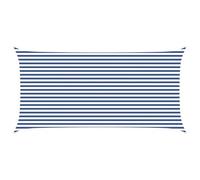 fsahslih Tenda da sole 6 x 3 m, rettangolare, Oxford, paravento, blu e | Tettoia parasole resistente agli strappi per giardino e terrazza, con anelli a D in acciaio inox. Include corde per il