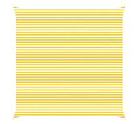 fsahslih Tenda da sole, 6 x 6 m, quadrata, in poliestere Oxford, colore giallo e bianco