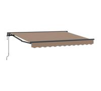 fsahslih Tenda da sole con braccio articolato, 5 x 3 m, con manovella | Ideale per terrazza, balcone e giardino: fornisce ombra flessibile e protegge il tuo set di sedute all'aperto.