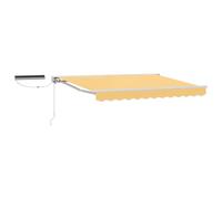 fsahslih Tenda da sole con braccio articolato con telecomando, sabbia, 5 x | Protezione solare a mezza cassetta per terrazza e giardino. Offre una piacevole ombra all'aperto con una struttura stabile.