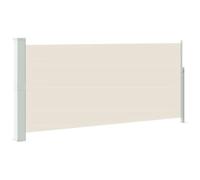 fsahslih Tenda da sole estensibile, 140 x 300 cm, crema, tenda da sole per balcone e terrazza, estensibile, protezione da vento e sguardi indiscreti, in poliestere, con telaio in acciaio