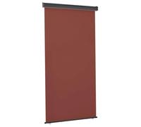 fsahslih Tenda da sole laterale per balcone, 125 x 250 cm, marrone, tenda da sole verticale per balconi e terrazze, estensibile, come protezione dagli sguardi indiscreti e dal vento, in poliestere
