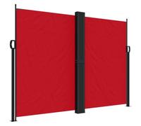 fsahslih Tenda laterale estensibile, colore rosso, 180 x 1000 cm | Stabile protezione da sguardi indiscreti e antivento per balcone, giardino e terrazza. Design estensibile con robusto telaio