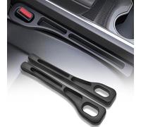 Fsaklaskdy 2 Pcs Car Seat Gap Filler Organizer, Vehicle-Mounted Gap Leak-Proof Filling Strip, Striscia Prova Perdite Lato del Sedile, Riempimento Divario Sedile, Universale Riempitivo Fessure (Nero)