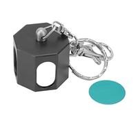 FSAKLPXOV Black Aluminum Alloy Billiard Chalk Holder, Magnetic Pool Cue Chalk Box with Snap Clasp, Compact Pocket - Sized Chalk Cover for Players, Durable Lightweight Design