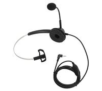 FSAKLPXOV H360-2.5VA Single Sided Headset, Monaural Telephone Headset with Volume Adjustment, 2.5mm Plug for Call Centers, Customer Service and Office Use, Ultra Light Black Headphones