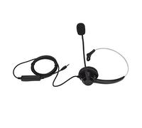 FSAKLPXOV H360-3.5MV 3.5mm Office Headset Monaural Call Center Headset with Volume Control and Mic Mute, Wired Telephone Headset for Home Office and Telemarketing