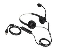 FSAKLPXOV H360D - USB - 1 Binaural USB Business Headset, Noise - Cancelling Mic with Volume Control and Mute, Sturdy ABS Design, Soft Ear Cushions, for Office Call Center and Remote Work