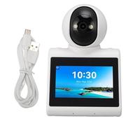 FSAKLPXOV Video Calling Smart Camera with HD Screen, 2 - Way One - Click Call Indoor 2K Security Camera for Elderly Kids Home Monitoring, ABS Body