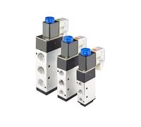 FSBNMNXPQ 1 pz 4V210-08/4V310-10/4V410-15 Elettrovalvola pneumatica a 2 Posizioni e 5 Porte Elettrovalvole elettromagnetiche DC12V DC24V AC110V AC220V(4V310-10 PC8-03,DC12V)
