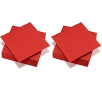 FSC®, 25 tovaglioli Airlaid rossi - 40 x 40 cm (Confezione da 2)