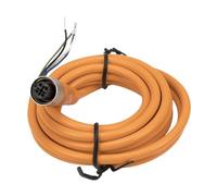 FSC12-FS-4 M12 2m PVC cable sensor connector 4 pins straight female head for NPN PNP NO+NC proximity switch(Orange)